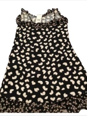 NWT MICHAEL Michael Kors Babydoll Dress Black & White Sz S